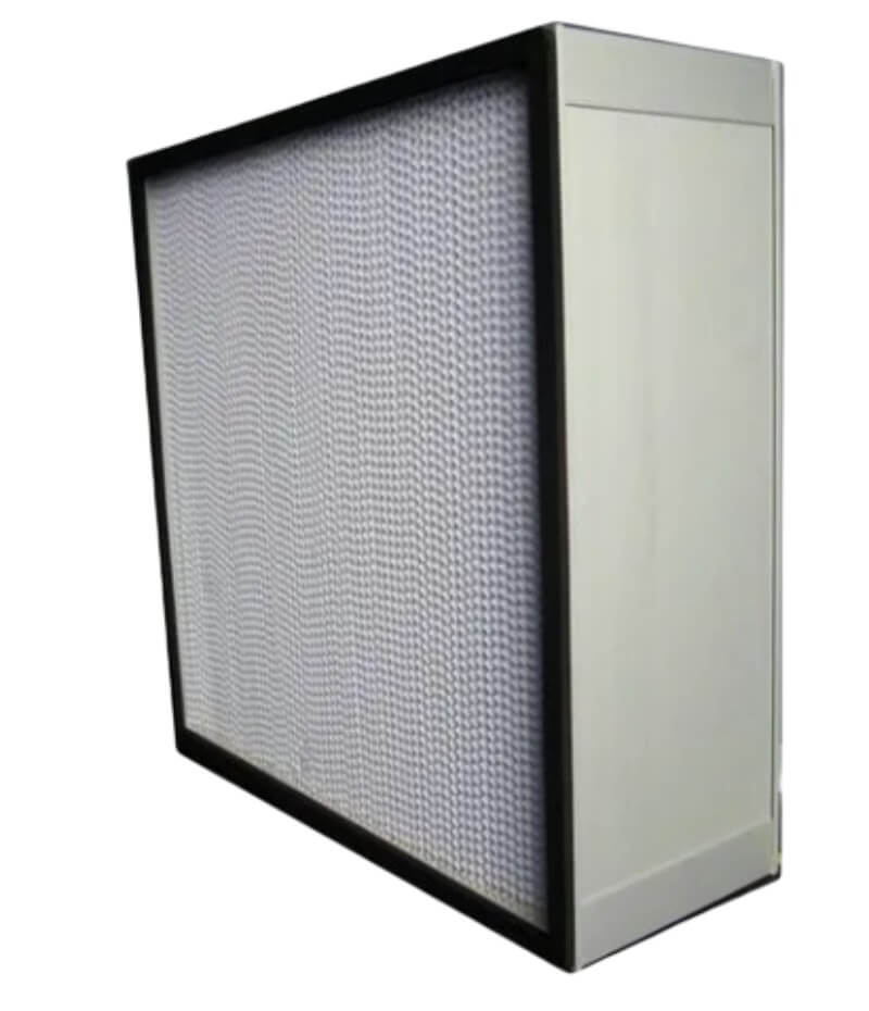 Filtro box di media efficienza con Clapboard