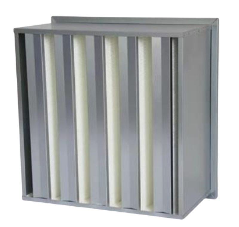 high efficiency non partition box type v type filter 1
